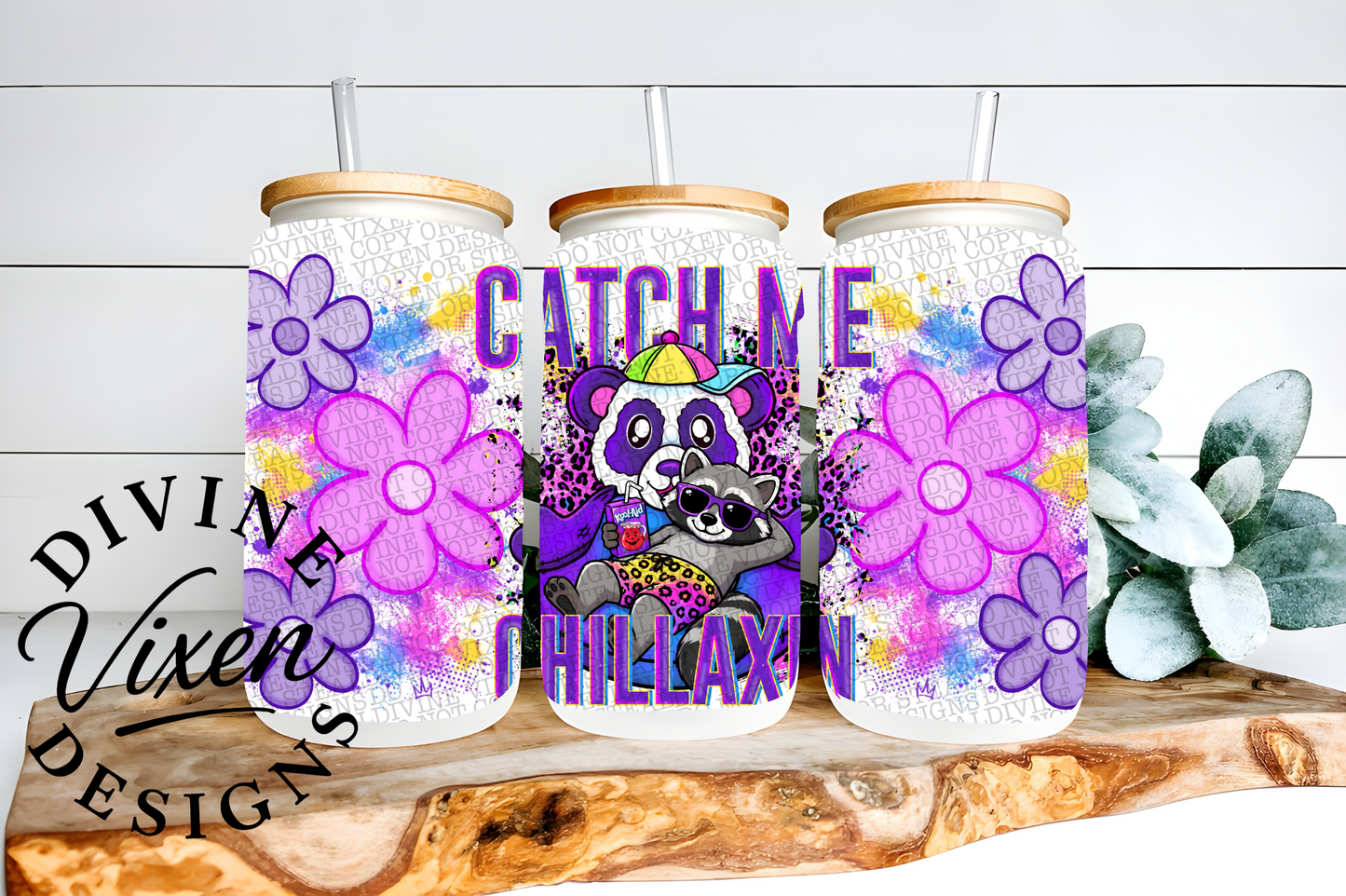 Catch me chillaxin Libby cup wrap designs