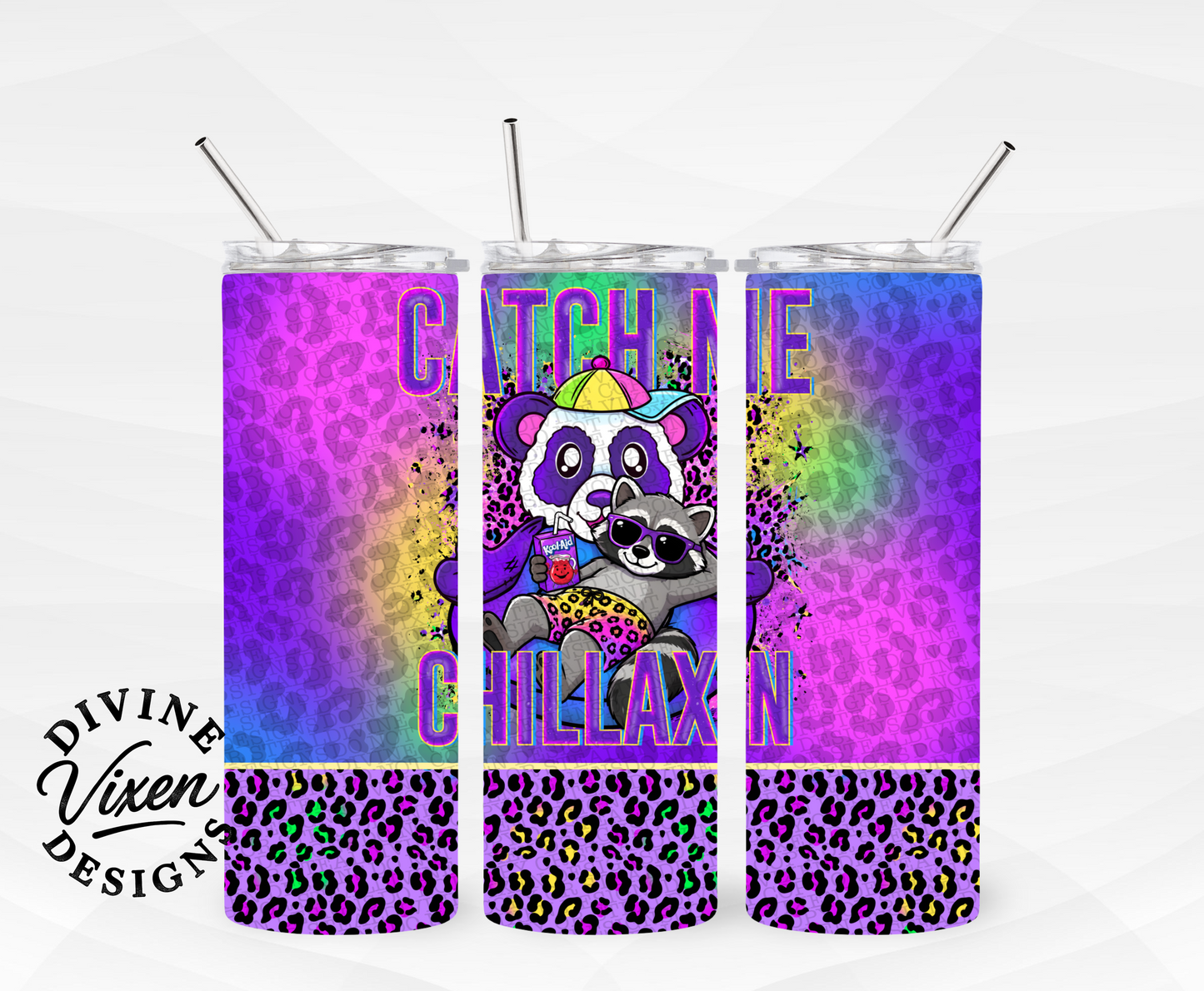 Catch me chillaxin tumbler wrap digital download