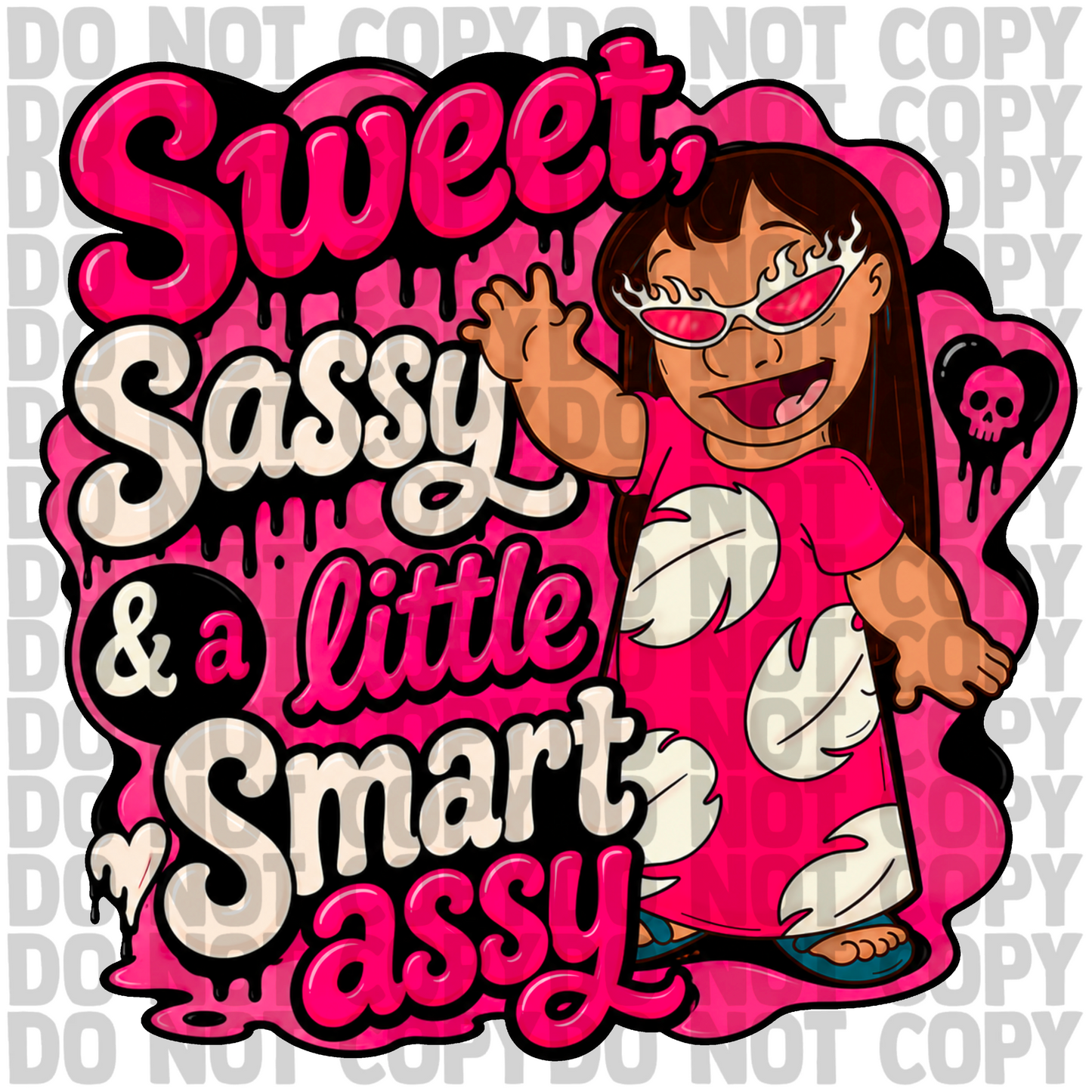 Sweet sassy and smart assy png digital download