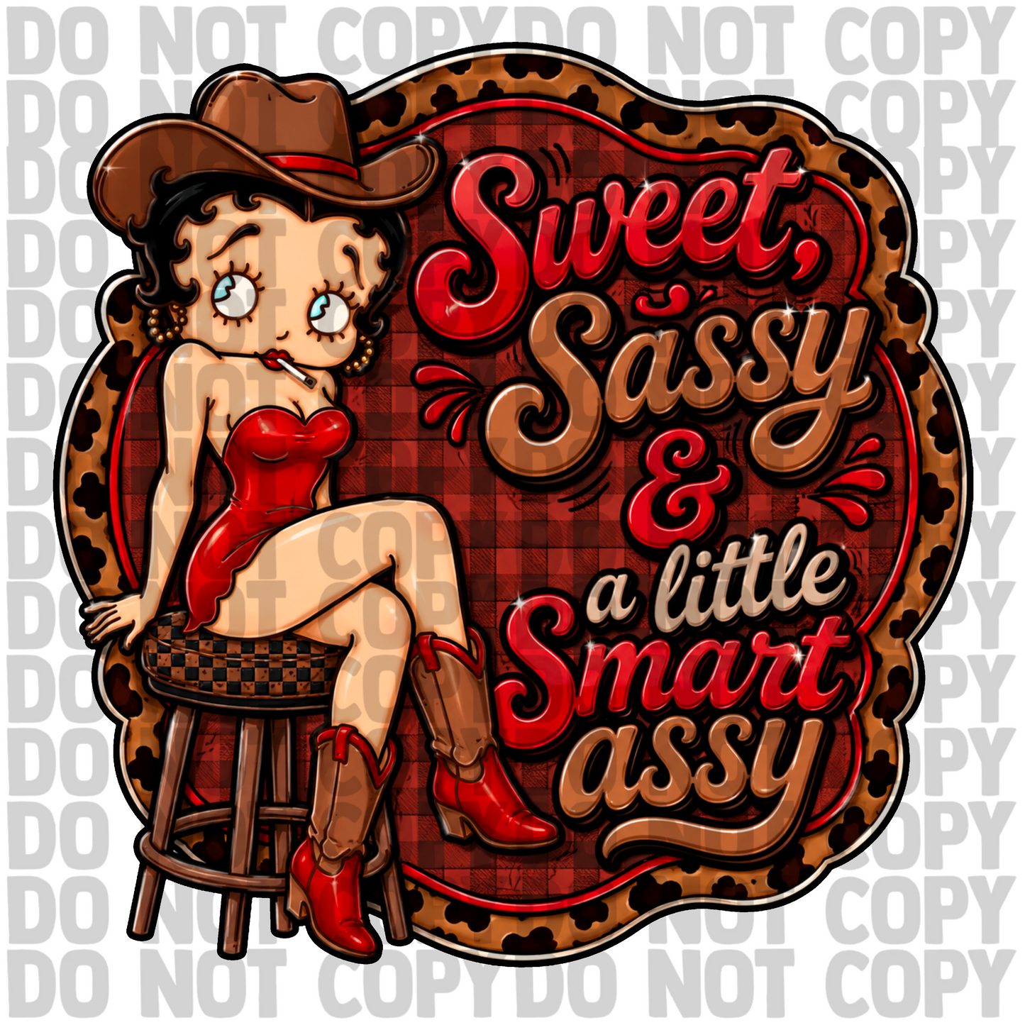 Sweet sassy and smart assy png digital download