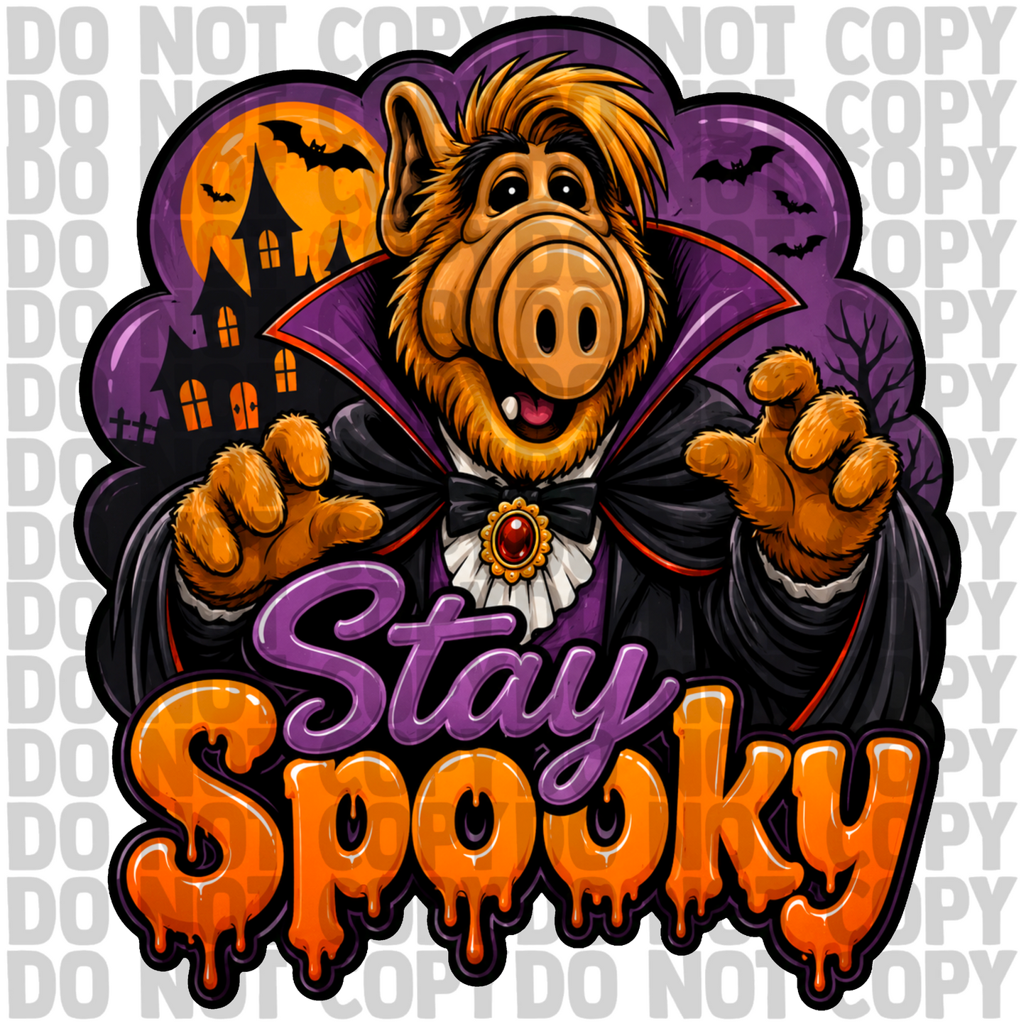 Spooky AF png digital download