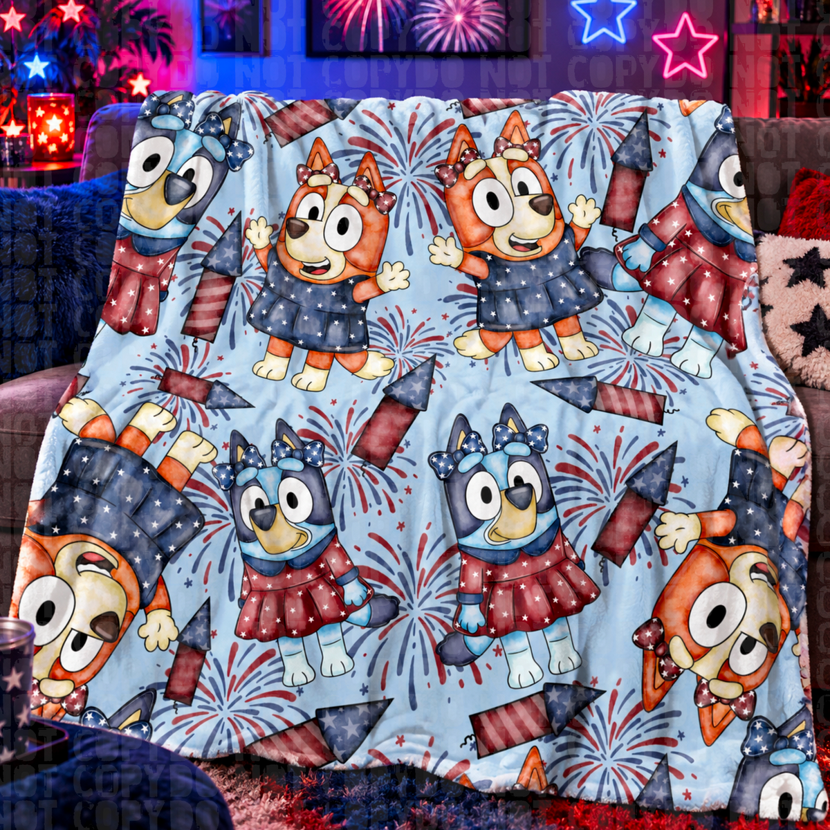 Bingo patriotic seamless digital download