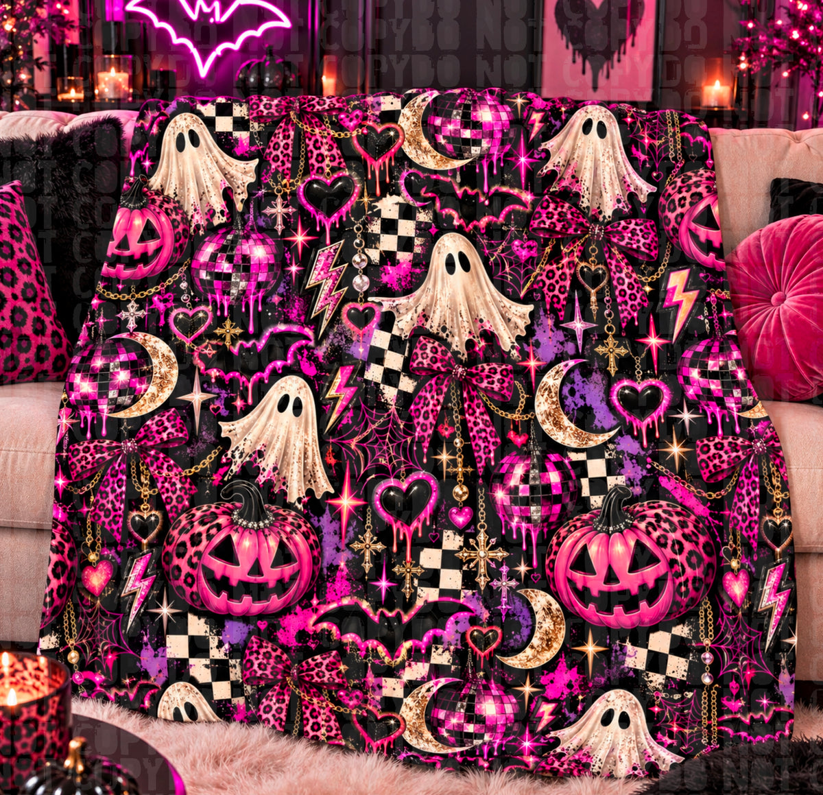 Pink disco seamless digital download