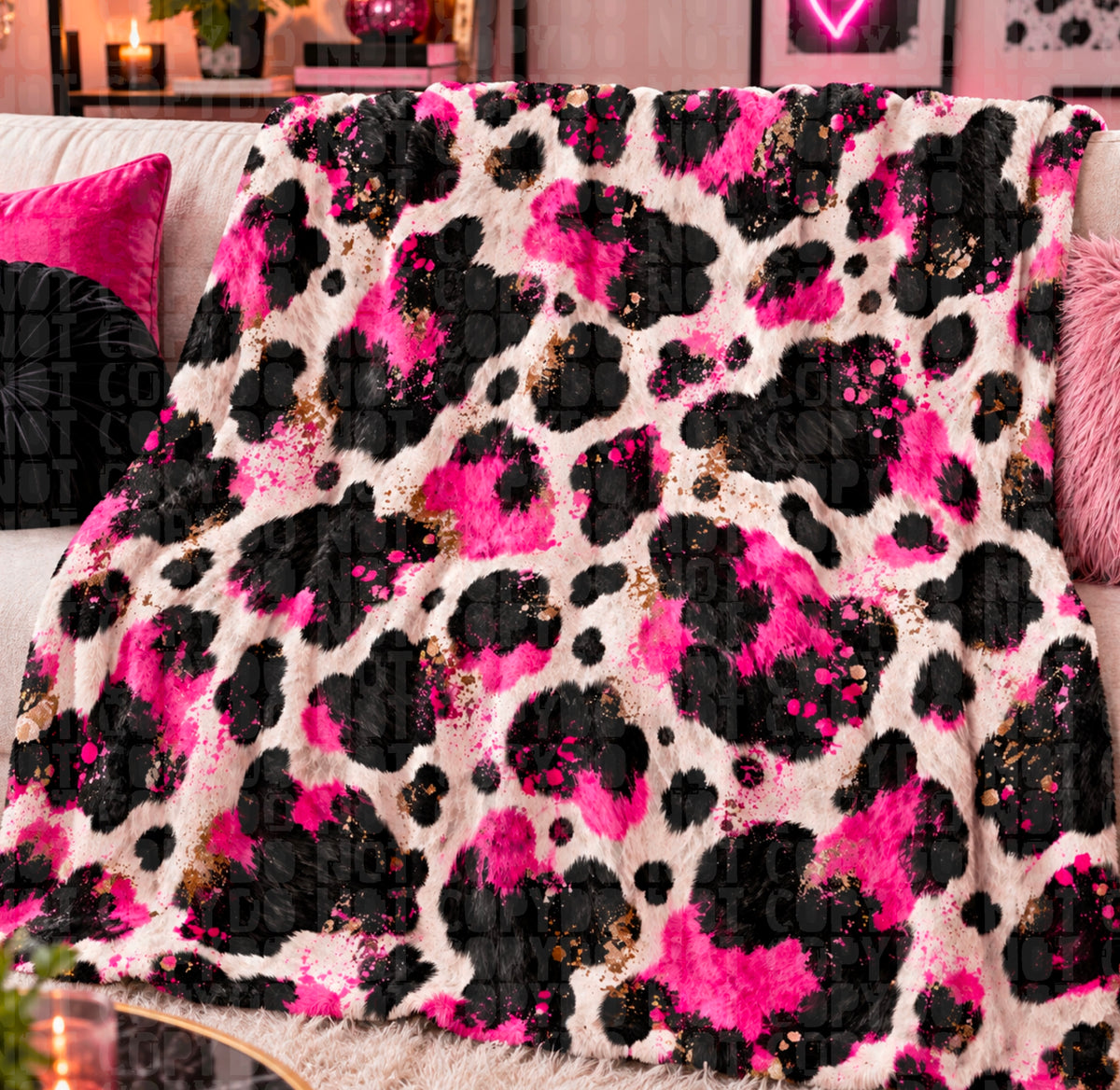 Cow print seamless digital download