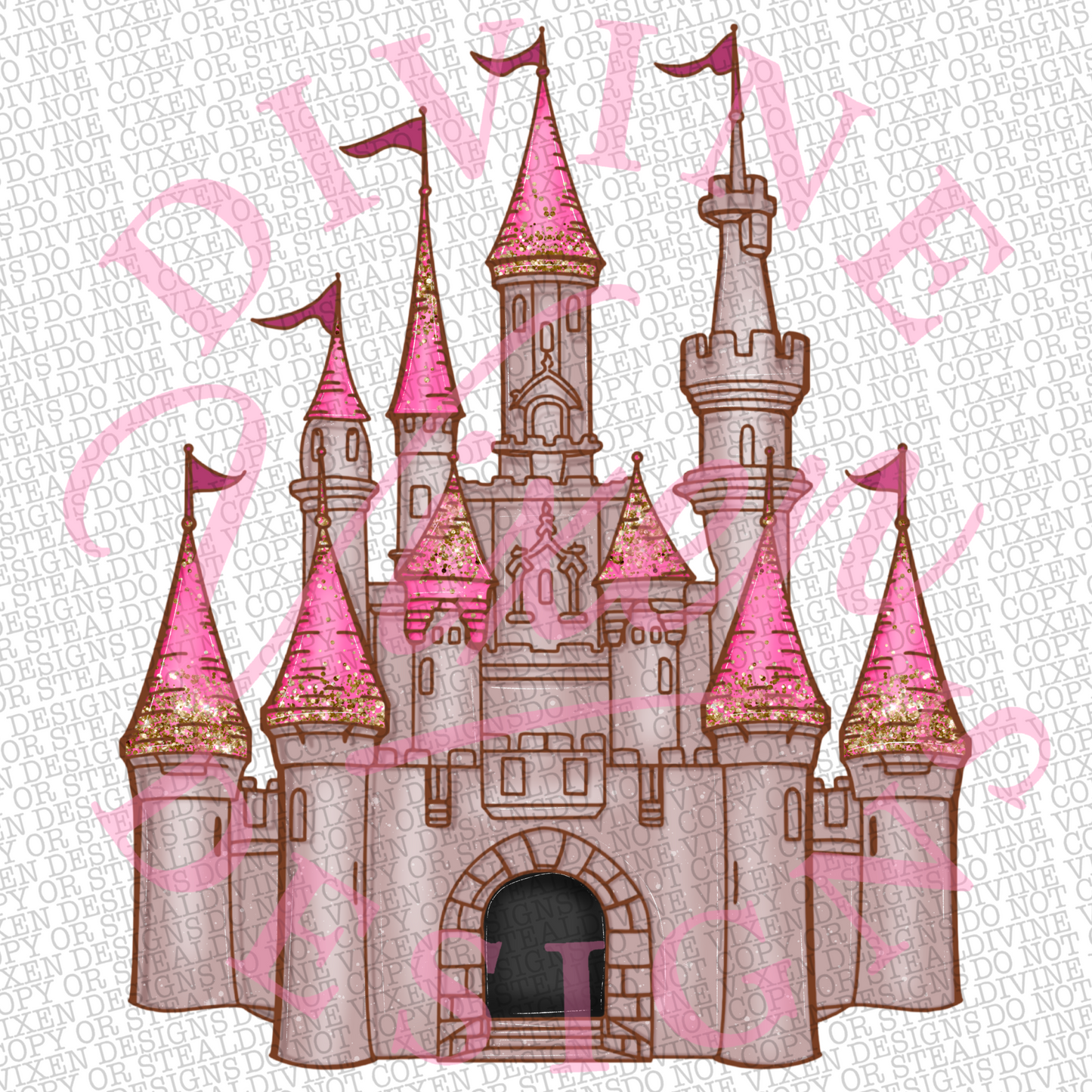 Castle clipart png digital download