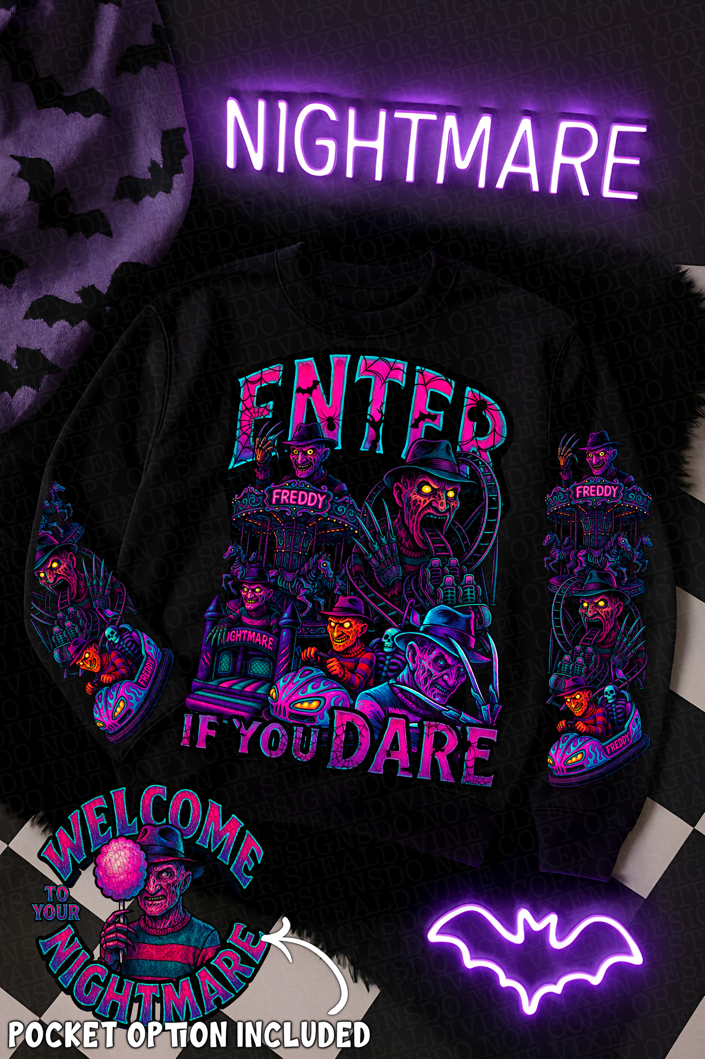 Horror haunted carnival Bundle png digital download