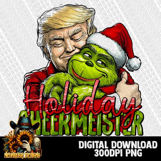 Holiday green guy Donald  png digital download