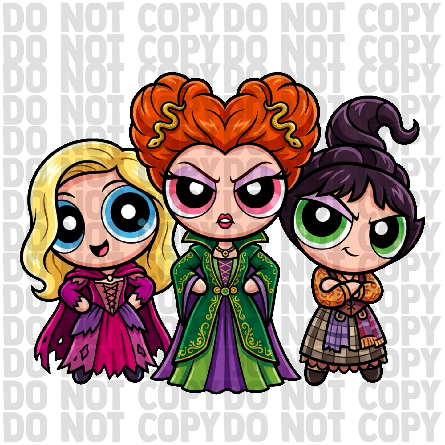 Witch sisters clipart png digital download