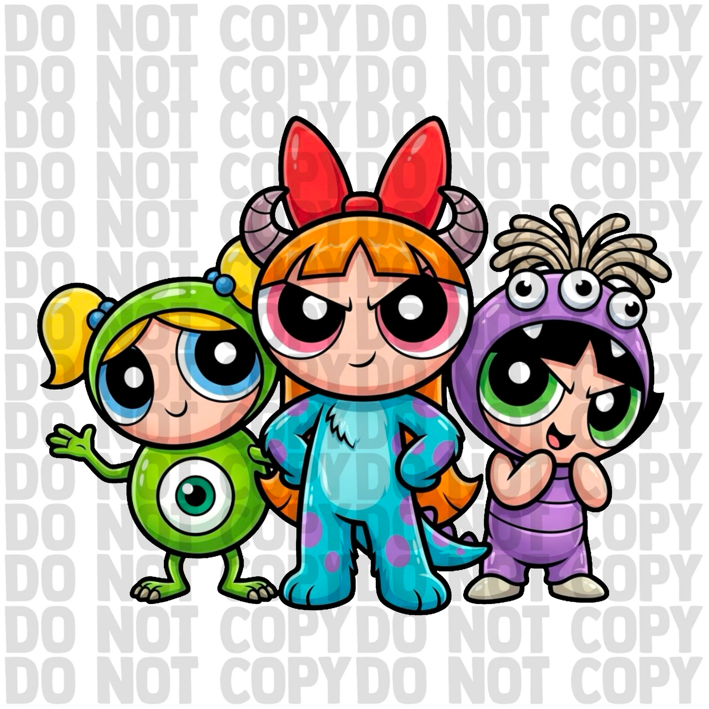Monster sisters clipart png digital download