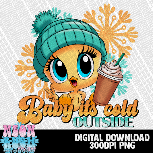 Baby it’s cold outside png digital download