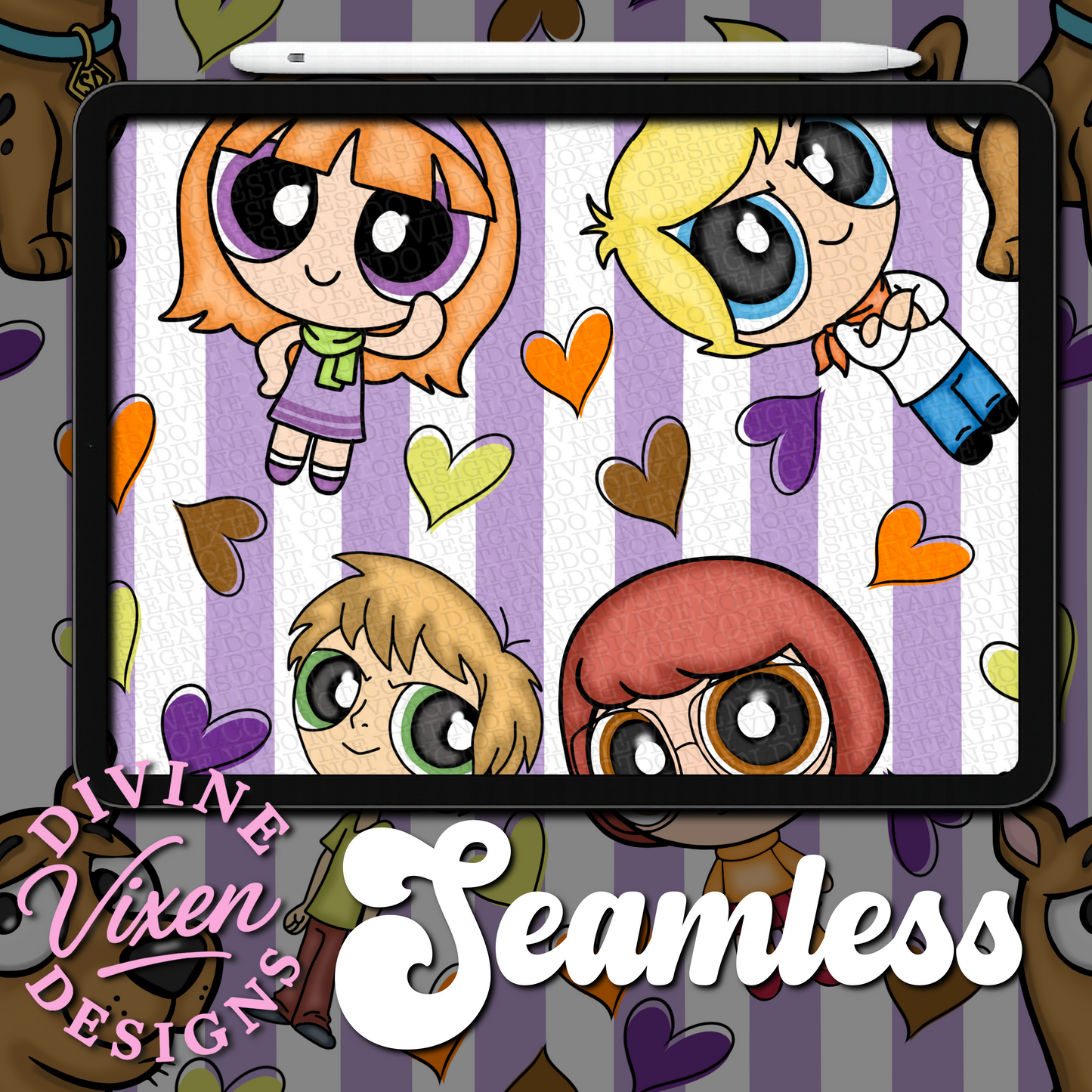 Friends gang seamless digital download