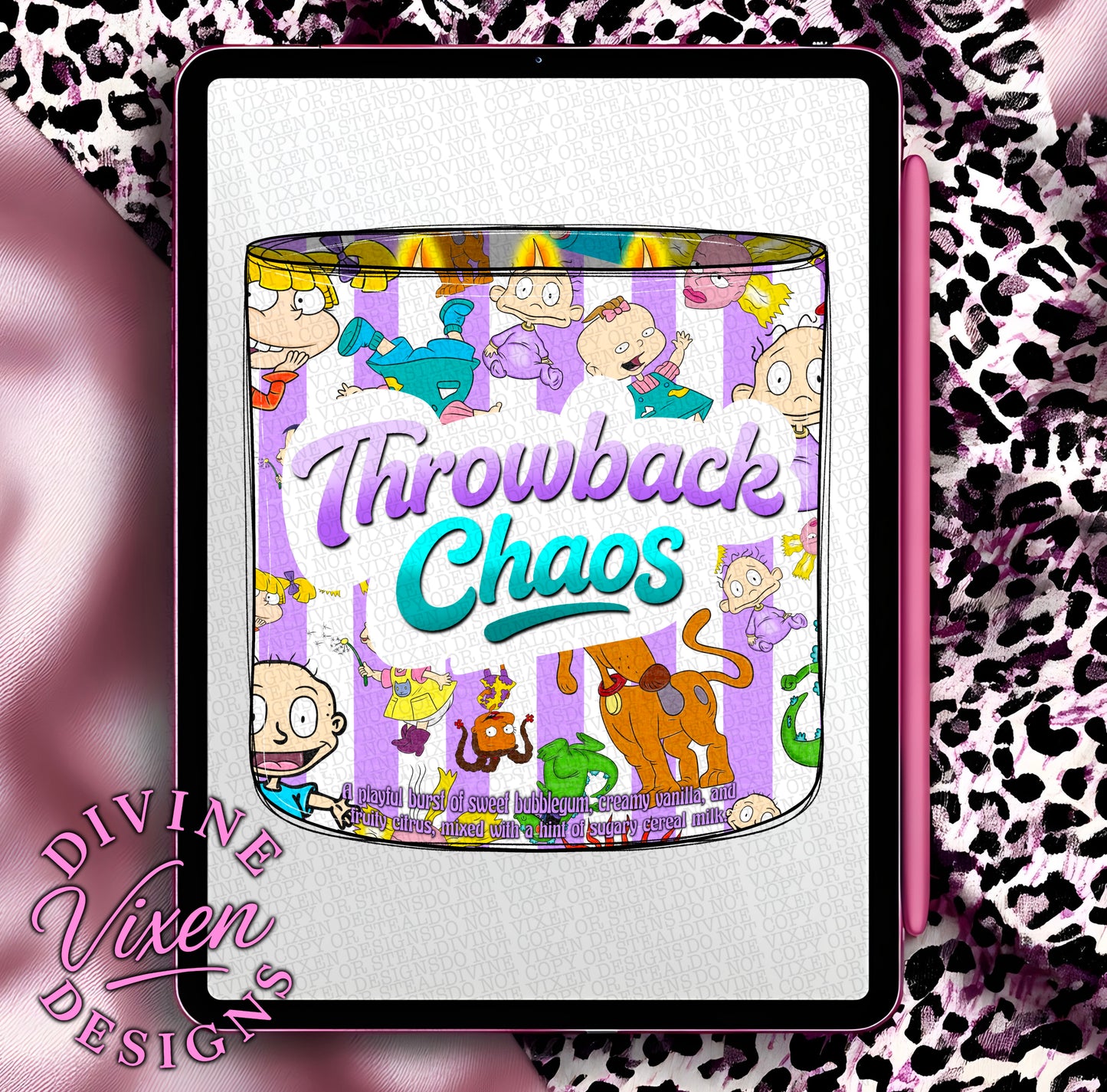 Throwback Chaos candle clipart png digital download