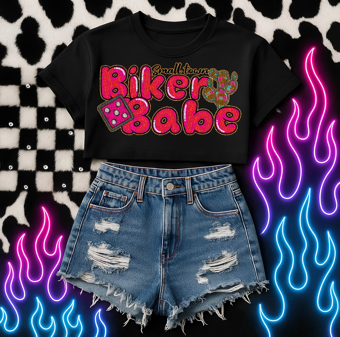 Biker babe png digital download