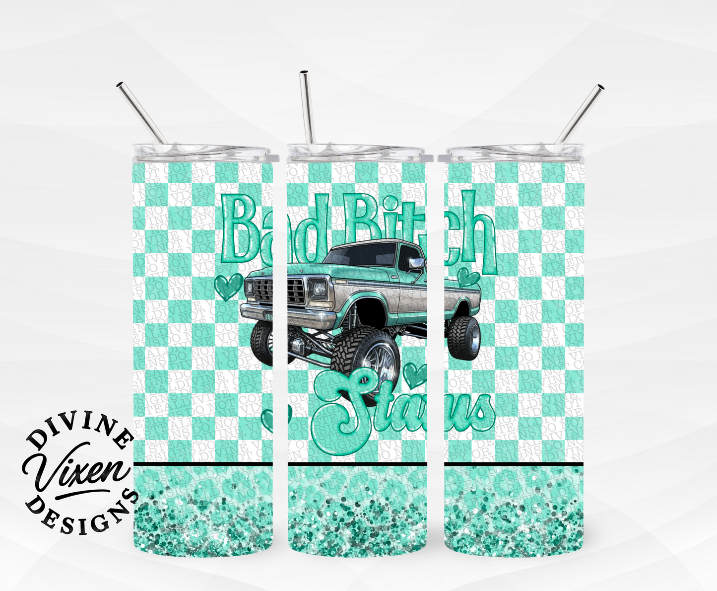 Bad bish status tumbler wrap digital download