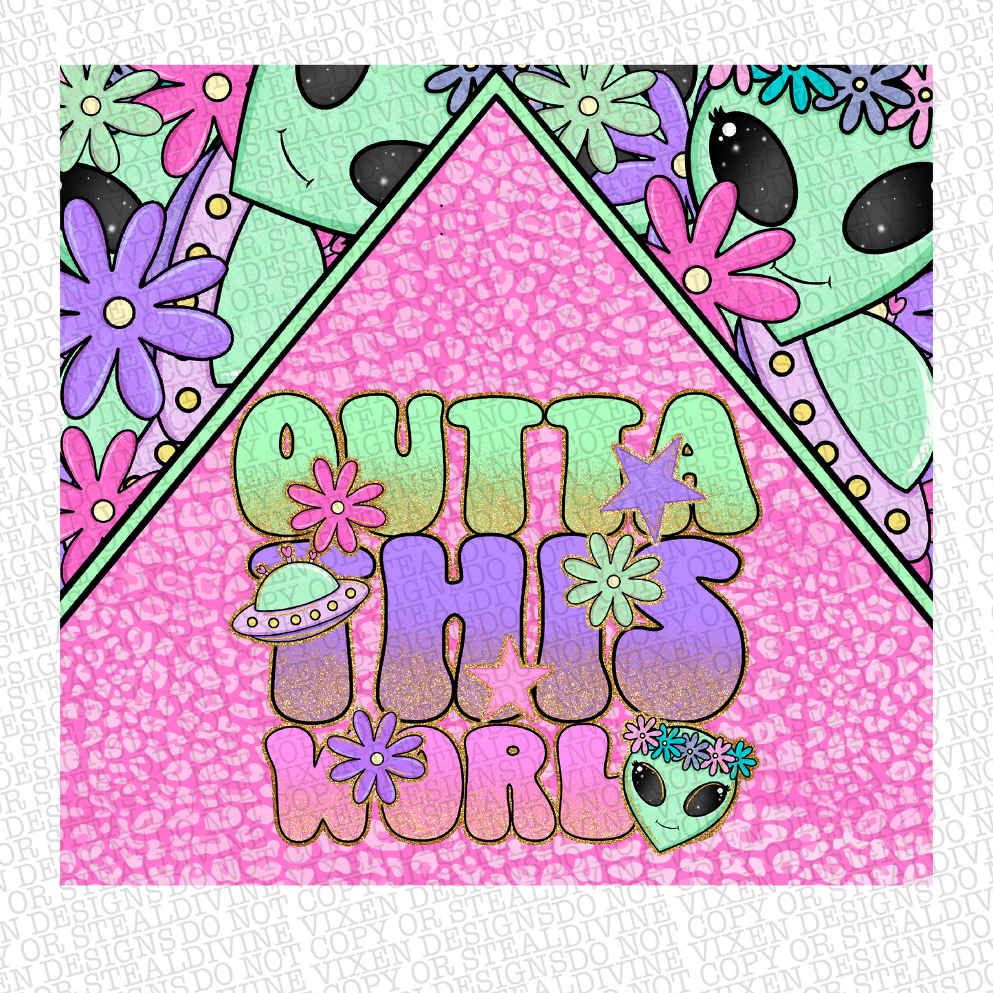 Outta this world tumbler wrap digital download