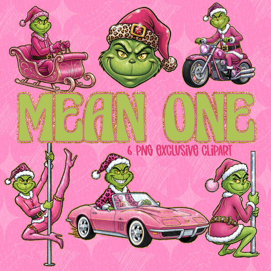 Mean one 6 png exclusive clipart digital download