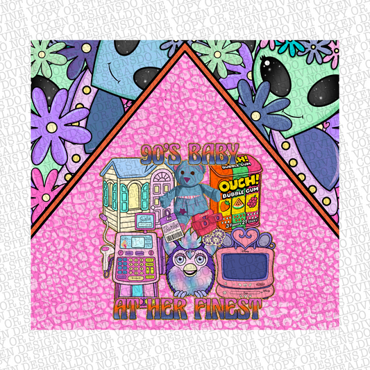 90s baby tumbler wrap digital download