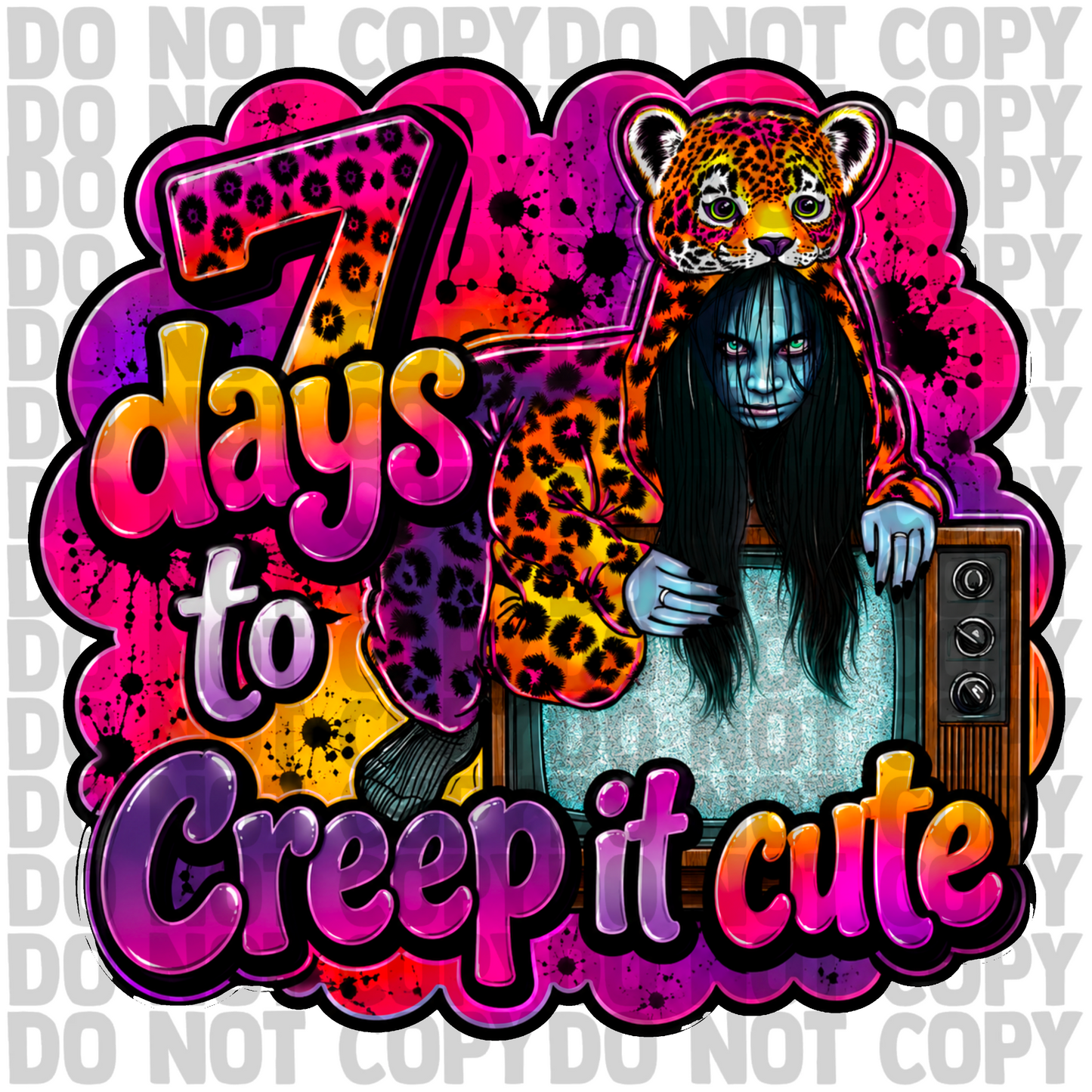 7 days png digital download