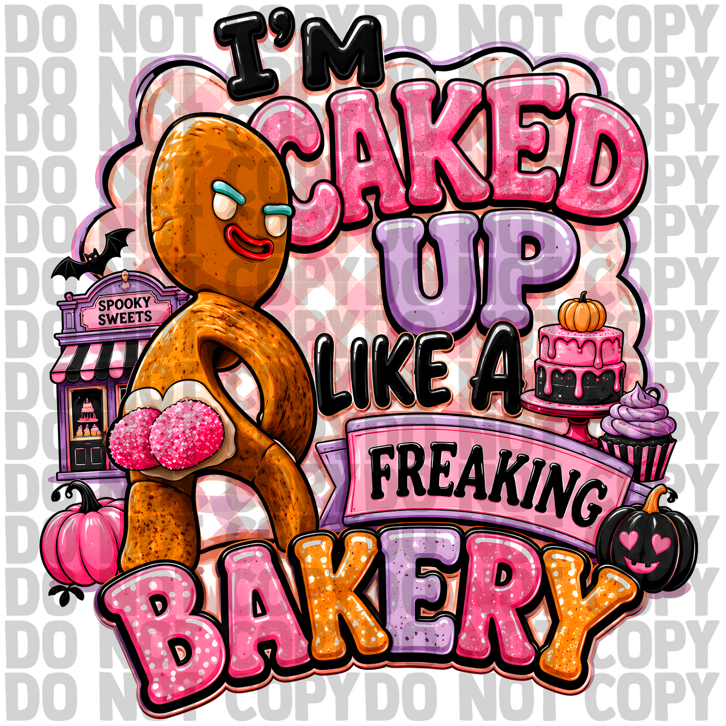 Caked up png digital download