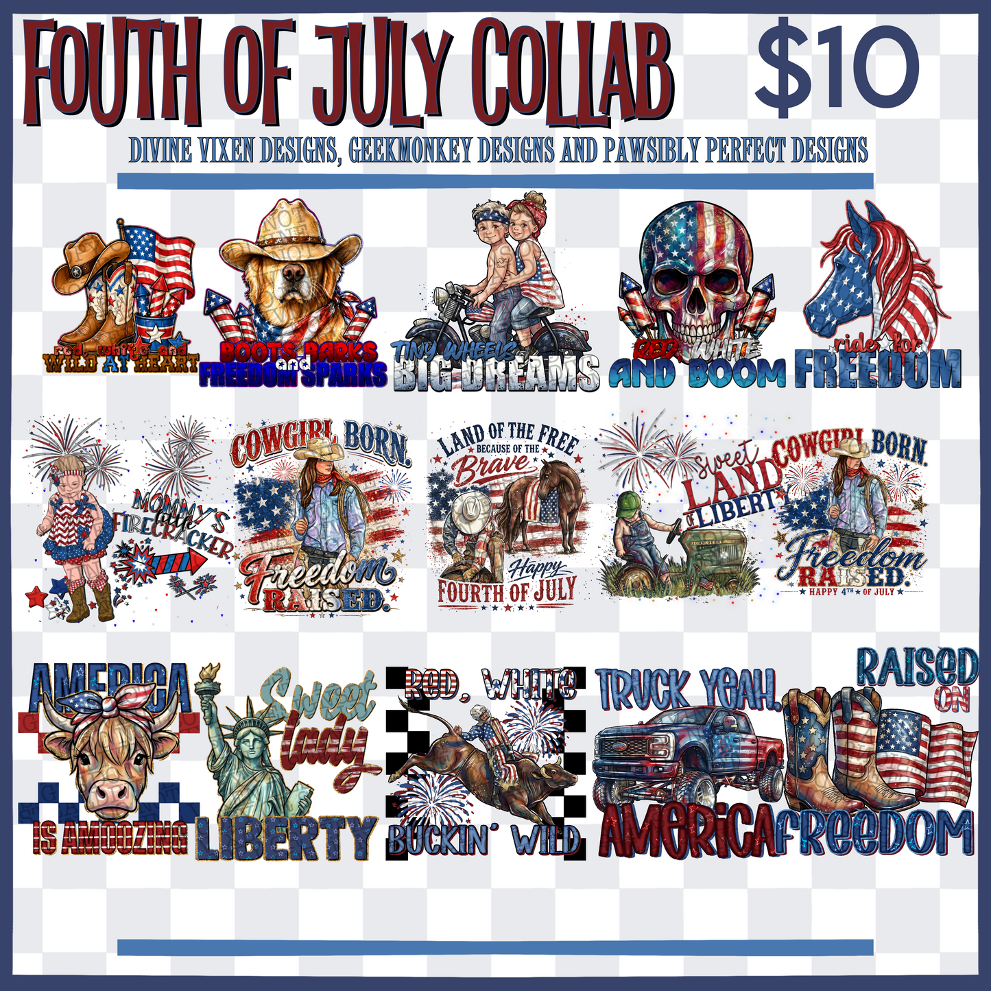 4th of July collab 30 digital downloads