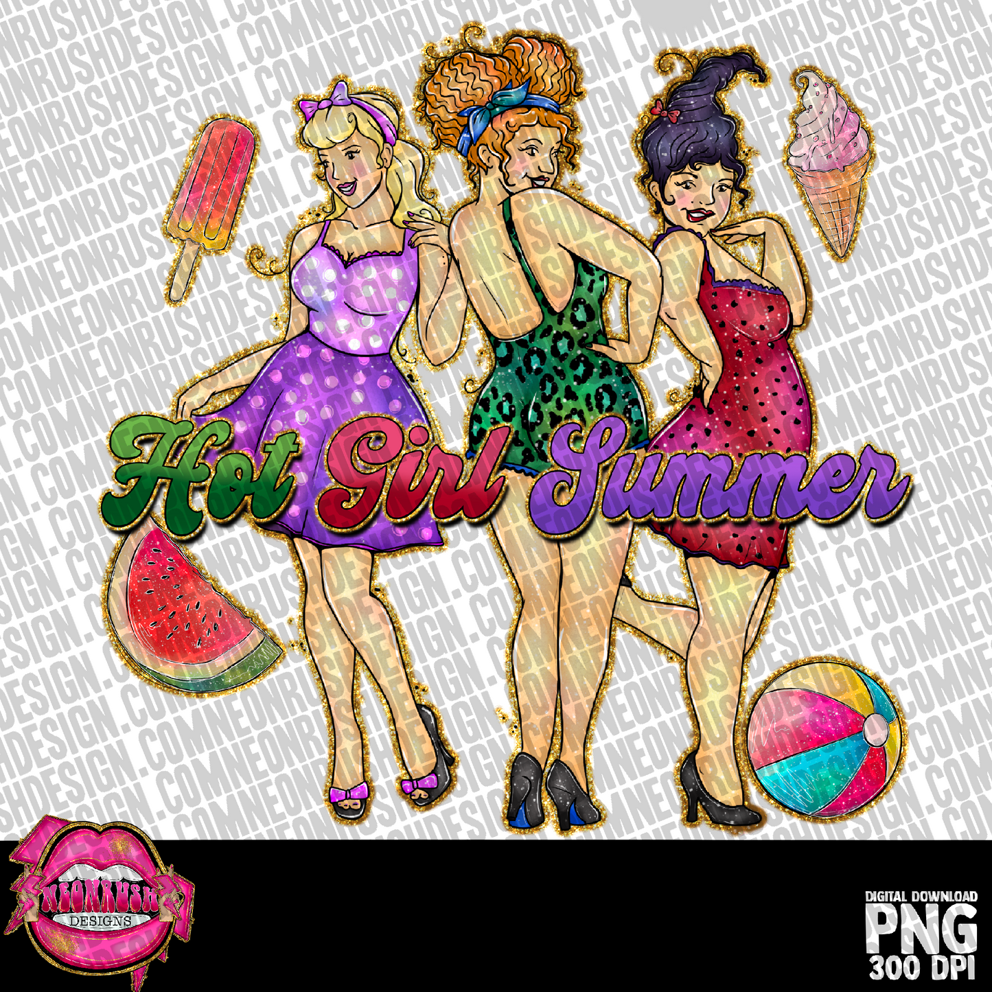 Hot girl summer png digital download
