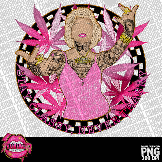 Stay classy png digital download