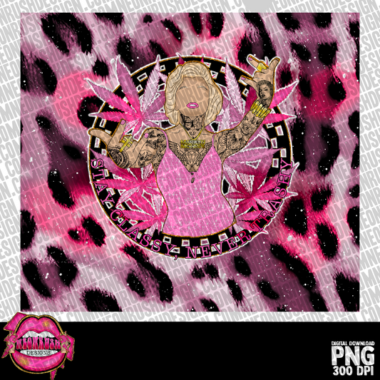 Stay classy tumbler wrap digital download