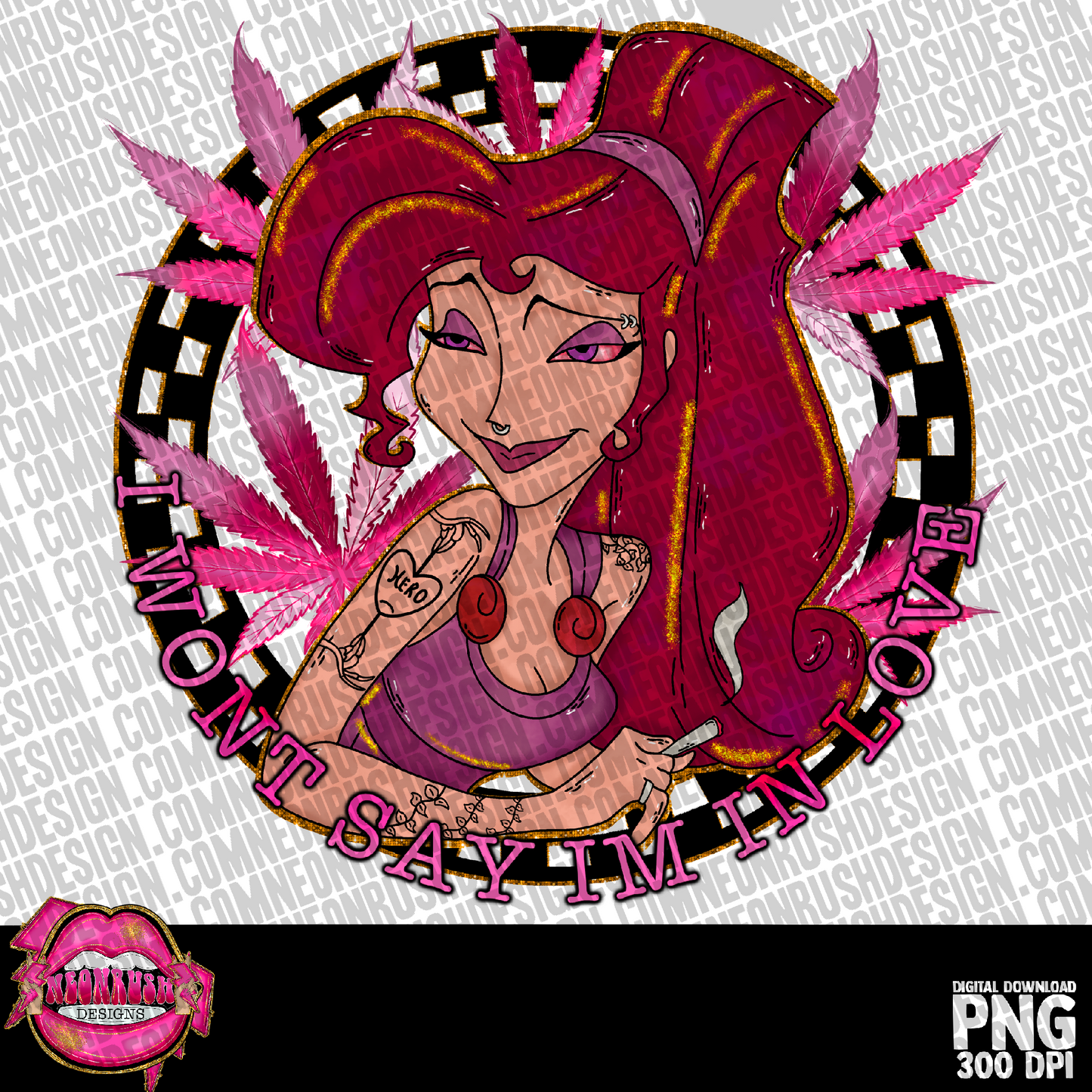 In love png digital download