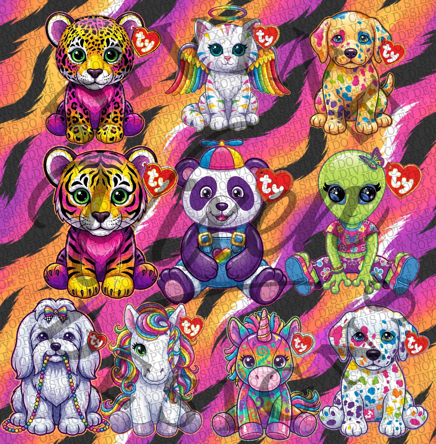 LF plush toy 10 clipart bundle png digital download