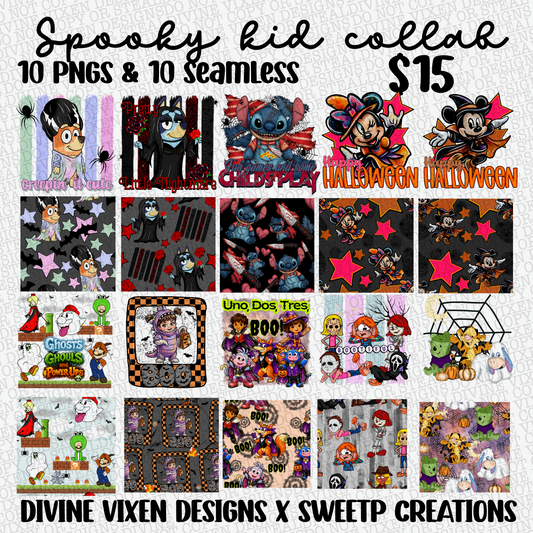 Spooky kid collab with sweetp creations digital downloads