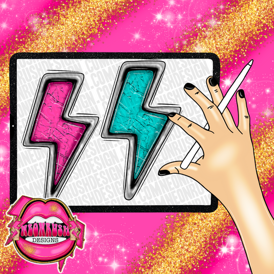 Western turquoise me stone 2 piece hand drawn clipart png digital download