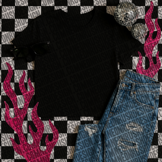 Black tee mock up digital download