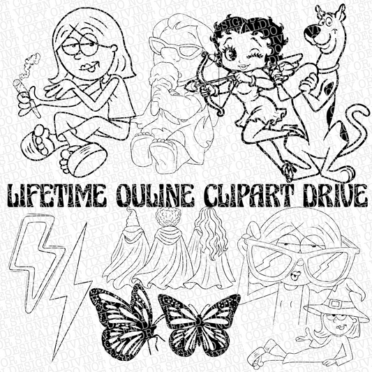 Lifetime outline clipart Drive