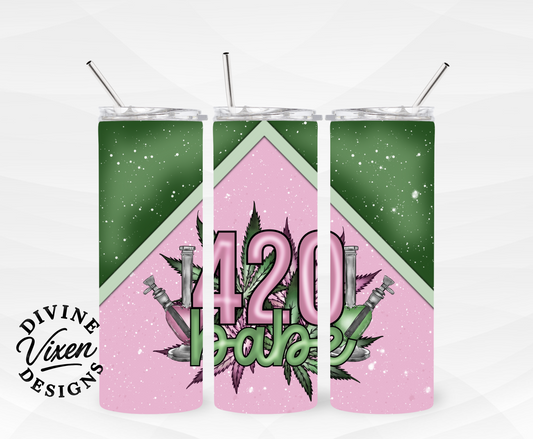 420 babe tumbler wrap(2nd version) tumbler wrap digital download