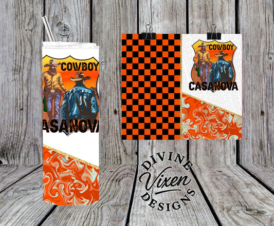 Cowboy casanova tumbler wrap digital download
