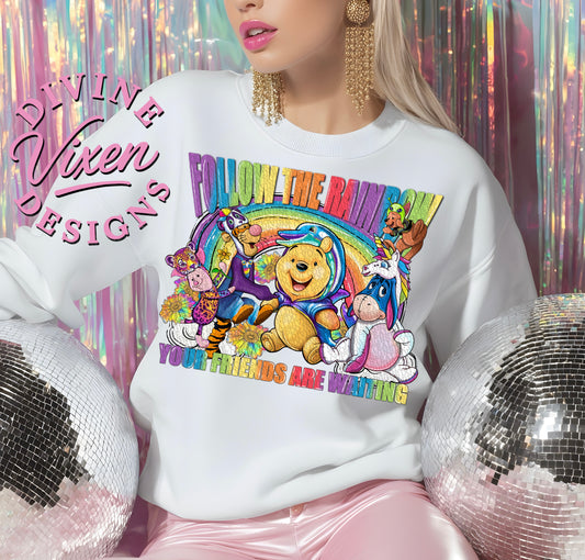 Friend rainbow png digital download