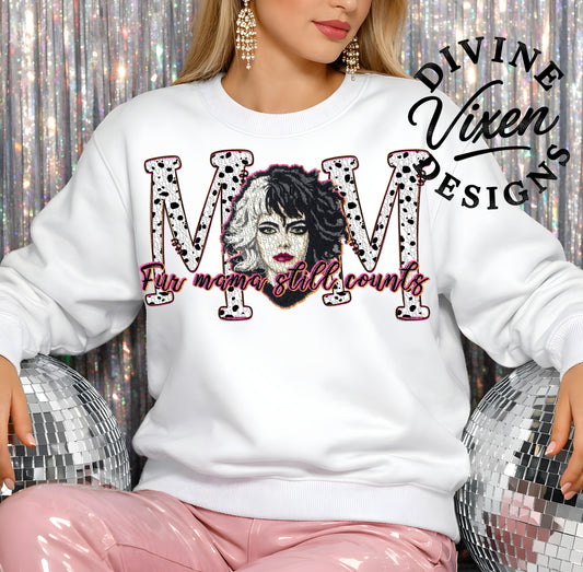 Fur mama png digital download