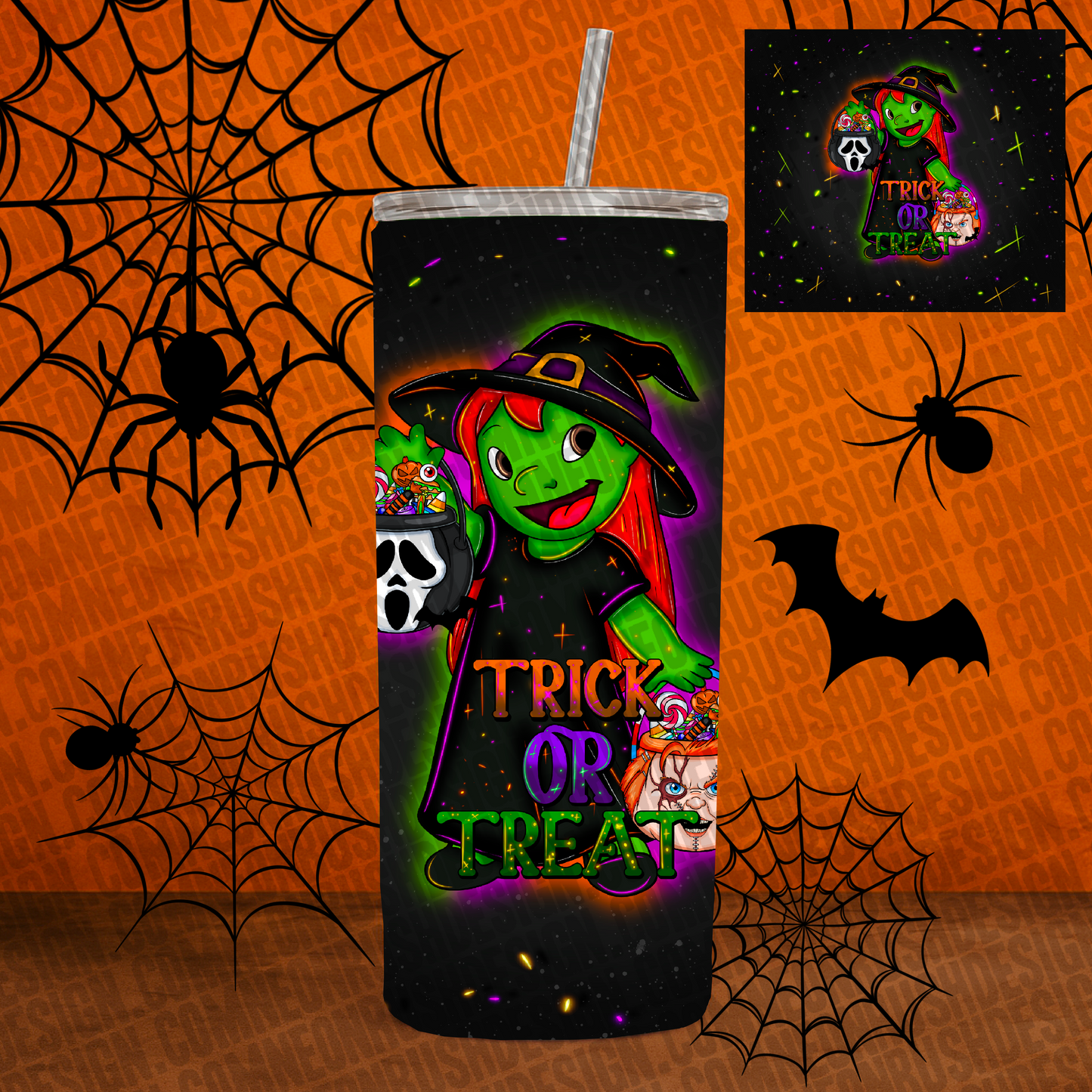 Witch tumbler wrap digital download