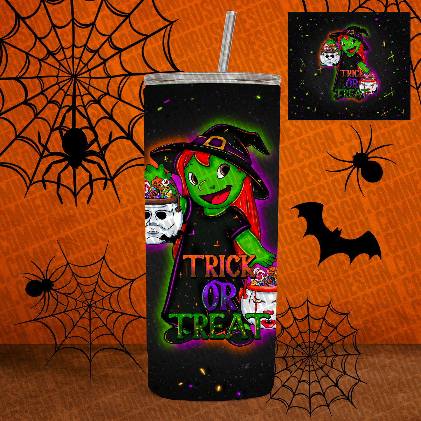Witch tumbler wrap digital download