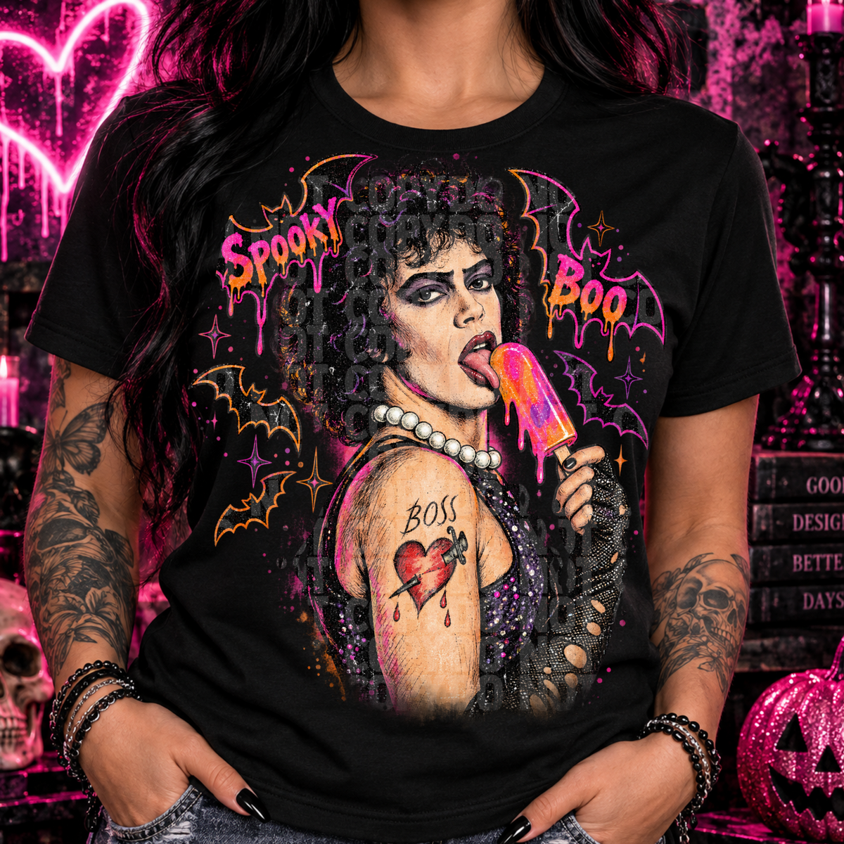 Spooky boo rocky png digital download