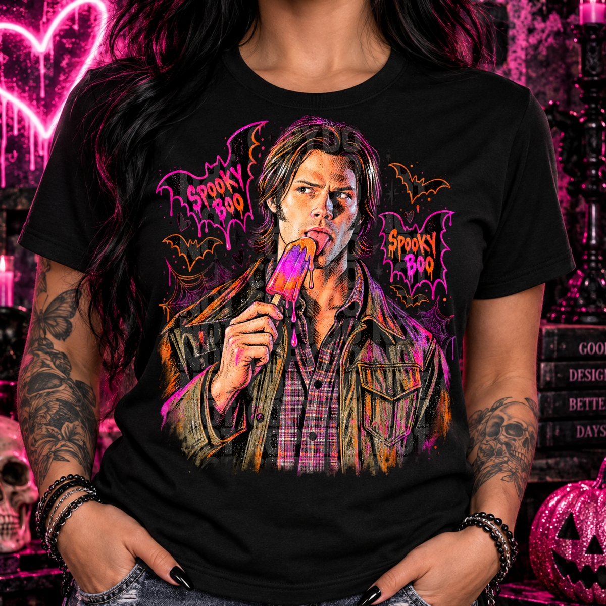 Spooky boo sam png digital download