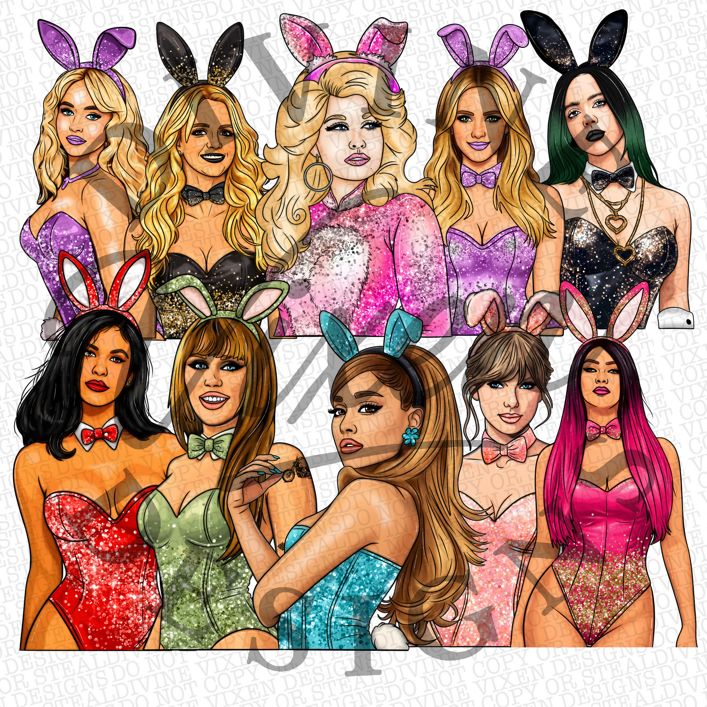 Easter singer clipart bundle png digital download