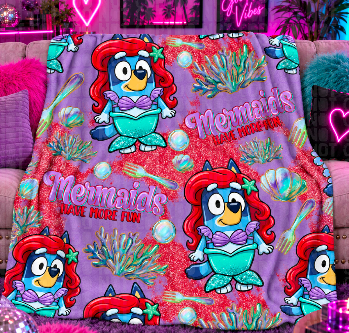 Mermaids have more fun seamless digital download