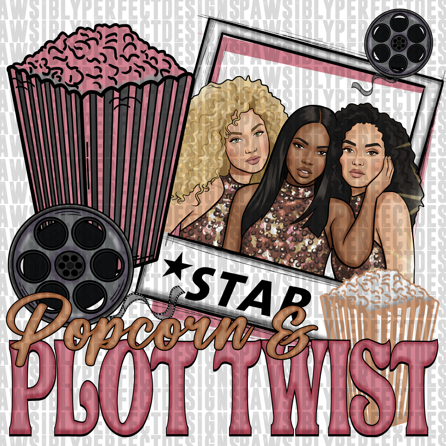 PAWSIBLY perfect tv bundle png digital download