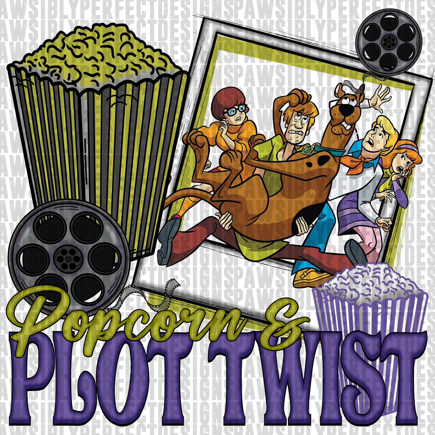 PAWSIBLY perfect tv bundle png digital download