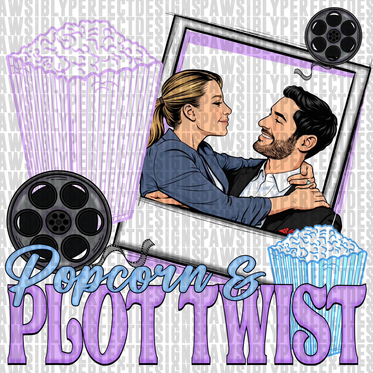 PAWSIBLY perfect tv bundle png digital download