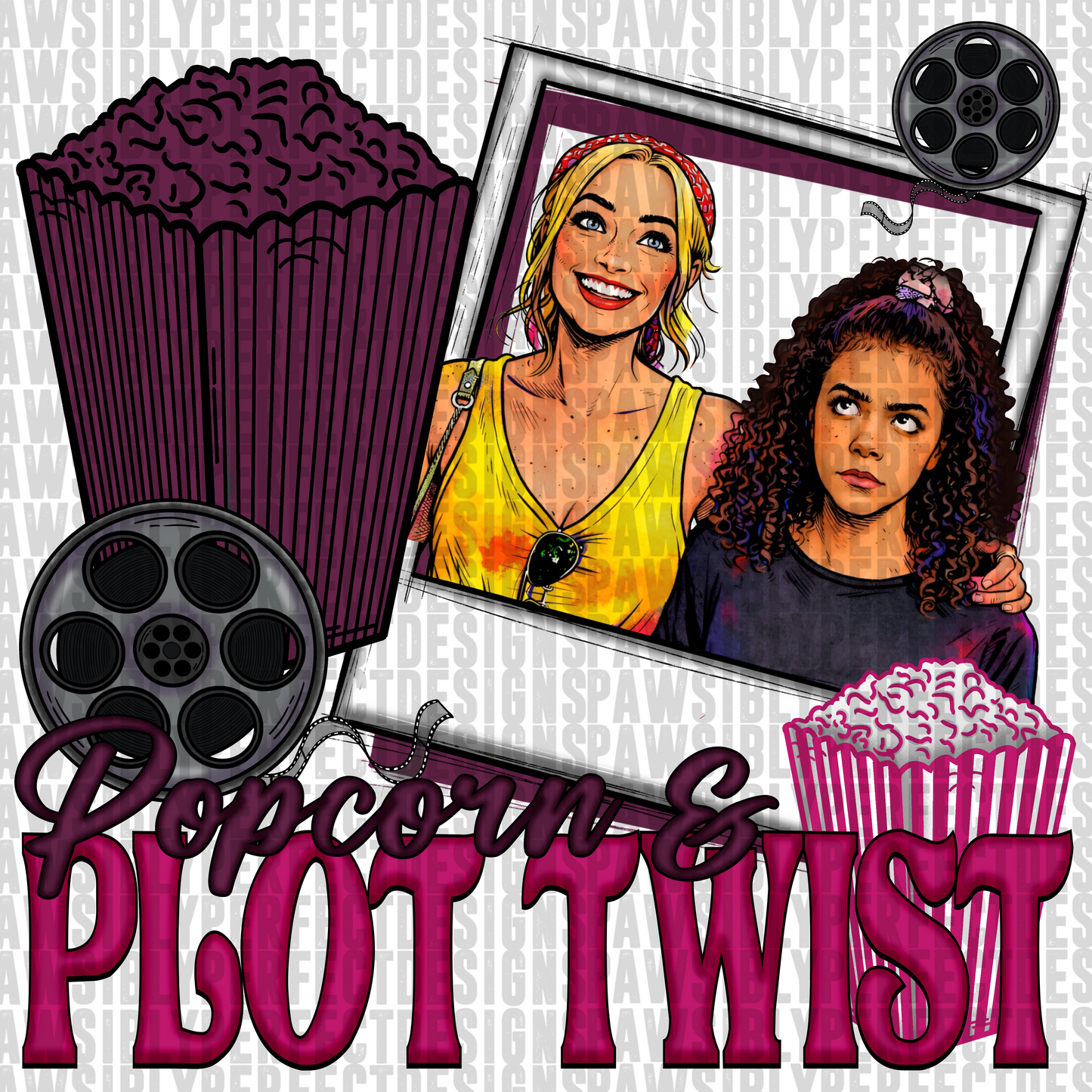 PAWSIBLY perfect tv bundle png digital download