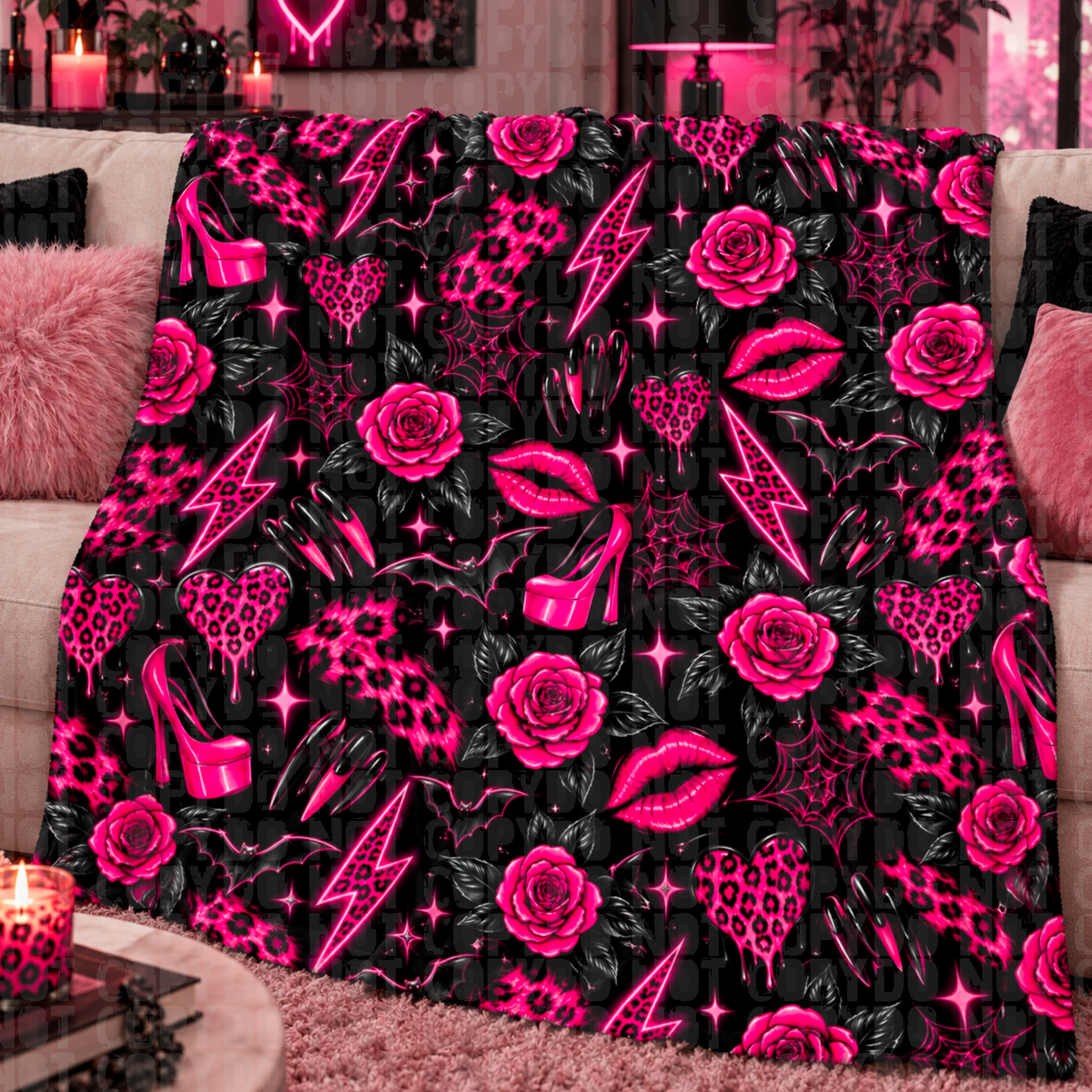 Pretty in pink seamless digital download