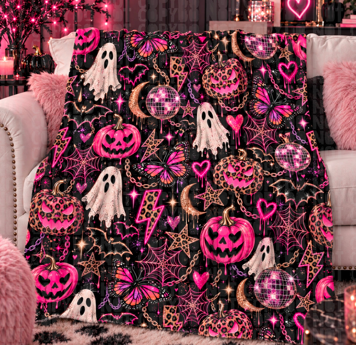 Pink disco seamless digital download