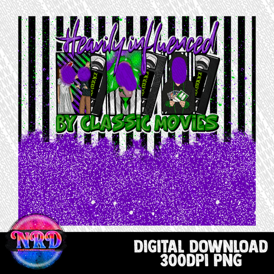 Heavily influenced by classic movies tumbler wrap digital download